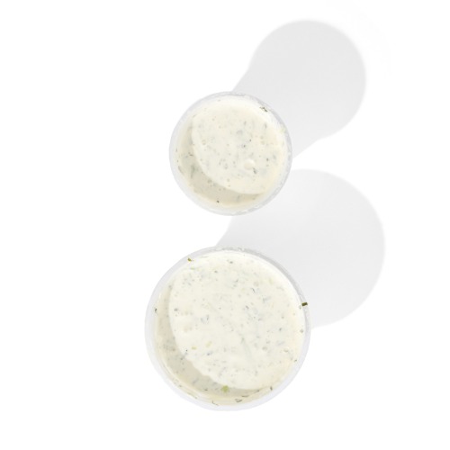 Small Whipped fetta with cucumbers and mint